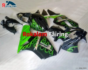 Kit de carenados de motocicleta negro llama verde para ZX-12R 2002 2003 ZX12R 02 06 - Imagen 1 de 1