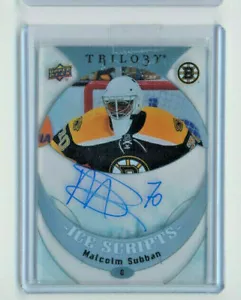 MALCOLM SUBBAN 2015-16 UPPER DECK TRILOGY ICE SCRIPTS AUTOGRAPH #IS-SU ACETATE! - Bild 1 von 1