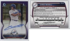 2023 Bowman Chrome Prospect Purple Refractor /250 Chris Newell #CPA-CN Auto