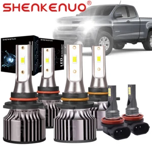 Combo faros LED altos-bajos + bombillas antiniebla 6000K para Chevy Colorado 2005-2008 - Imagen 1 de 14