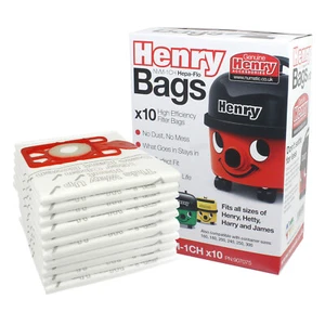 10 bolsas de aspiradora NUMATIC genuinas bolsas HENRY Micro HVR200M-22 Turbo HVR200T - Imagen 1 de 4