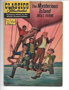 Klassiker Illustriert # 34 Die geheimnisvolle Insel Jules Verne Februar 1947 - Bild 1 von 1