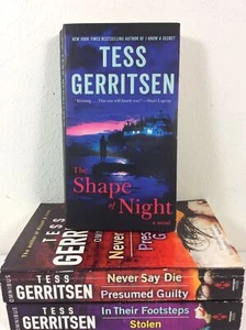 Tess Gerritsen Mystery Thriller Book Lot Shape of Night Never Say Die Stolen - Picture 1 of 12