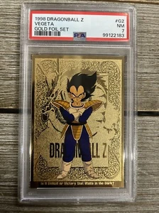 PSA 7 1998 Dragon Ball Z Vegeta Gold Foil Set #G2 - Bild 1 von 2