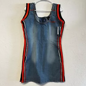 Fubu Denim Vintage Dress 2000s Women Size 11/12 - Picture 1 of 4