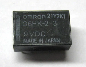 2 Stück Omron G6HK-2-3 Kleinrelais 9V DC (M3805) - Picture 1 of 5