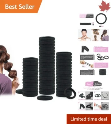 Corbatas de algodón económicas para cabello grueso - Soportes de cola de caballo - Paquete de 50 Foto 1 de 4