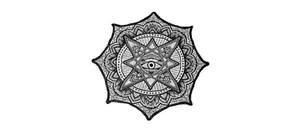 Table Centerpiece Spirit Halloween Witch Astrological Magic Altar Cloth Eye 36" - Picture 1 of 4