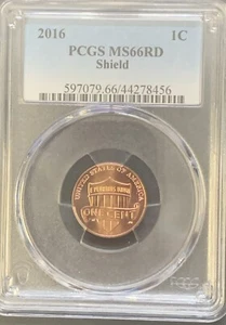 2016 1C Lincoln Shield Cent PCGS MS66RD - Picture 1 of 2