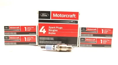 NEW Motorcraft Spark Plugs Set of 4 SP-415A Ford Chevy Olds Pontiac 1970-1995 - Изображение 1 из 4