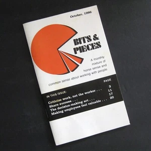 1986 Bits & Pieces Monthly Booklet Working With People Humor Advice Vintage - Imagen 1 de 5