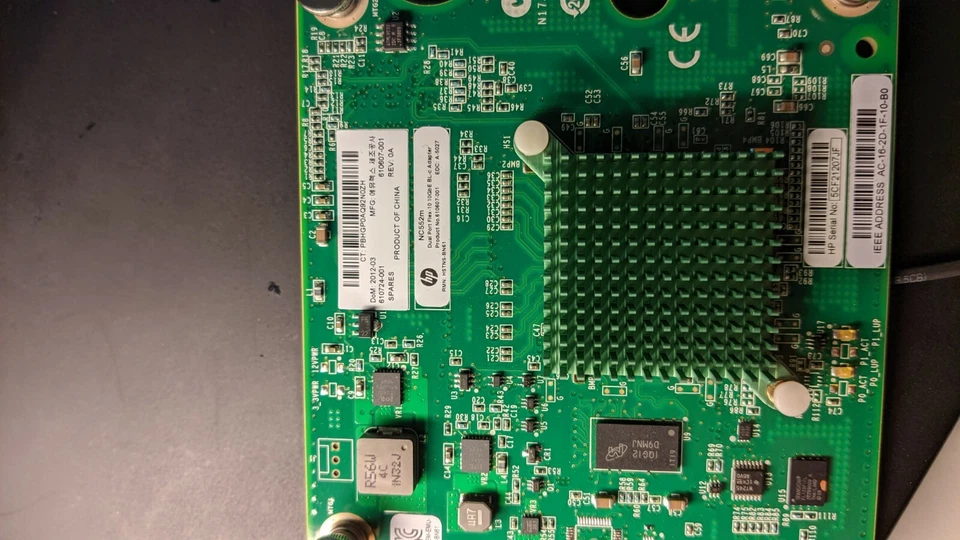 Lot of 8 HP NC552m 10GB 2-Port Flex-10 610724-001 610607-001 10G 10GbE - Bild 1 von 1