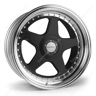 Llantas de aleación F5 negras de 17" para Rover 200 400 25 45 Streetwise 4x100 - Imagen 1 de 4