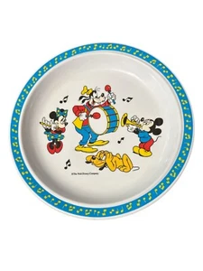 Vintage Walt Disney Selandia Plastic Melamine Goofy Pluto Minnie & Mickey Plate - Bild 1 von 3