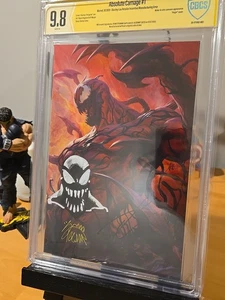 ABSOLUTE CARNAGE 1 CBCS 9.8 REMARK,SIGNED RYAN S, DOONY C VIRGIN VARIANT - Bild 1 von 8