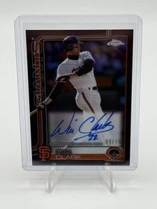 2025 Topps Chrome - Will Clark Ledgends Black Refractor Auto /10 #CLA-WC - Bild 1 von 2