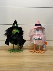 Featherly Friends Gloomer & Glitzy Witch Birds WICKED Halloween Hyde and Eek - Picture 1 of 3