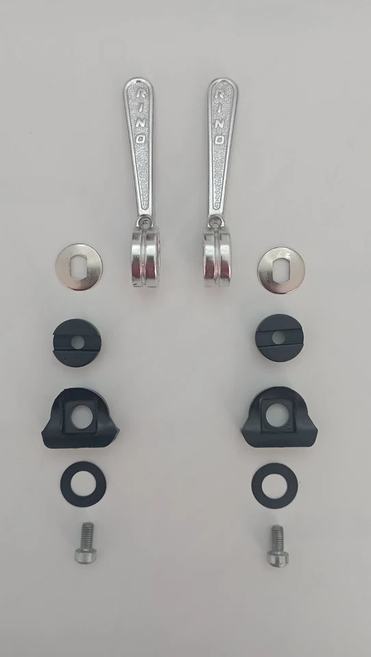 Coppia completa Manettini Leve Cambio RINO anni 70/80  per bicicletta da corsa  - Immagine 1 di 4