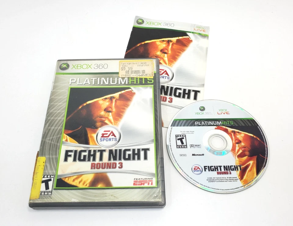 Fight Night Round 3 (Microsoft Xbox 360, 2006) EA Sports CIB Juego Completo Foto 1 de 4
