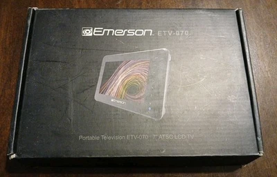 Emerson Portable Digital TV “7 ATSC LCD TV Model # ETV-070   - Image 1 of 4