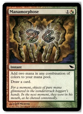 MTG Manamorphose - Shadowmoor Moderately Played English - Image 1 of 2