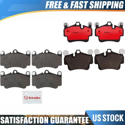 Juego de pastillas de freno delanteras y traseras Brembo cerámicas para Porsche 911 2006 2007 2008 09 Foto 1 de 4