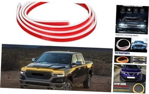 Car Hood Light Strip 94" Dual Color Dynamic Scan Start Up 94 Inch White&Amber - Picture 1 of 7