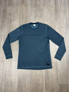 Gym Shark Top Long Sleeve T-shirt Sports Fitness Men’s Size Medium M Blue - Picture 1 of 11