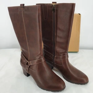 JBU by Jambu Womens 12 Augusta Riding Boot Water Resistant Chocolate Brown New - Picture 1 of 7