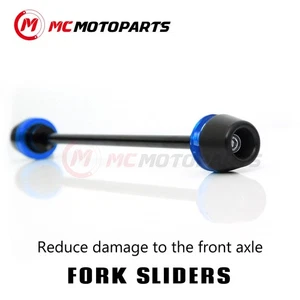 CNC Aluminum Front Fork Axle Slider For Suzuki GSR600 06-10 GSR750 11-13 - Foto 1 di 6