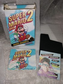 Super Mario Bros 2 NES Nintendo Box, Manual, Sleeve & Insert Only - NO GAME 