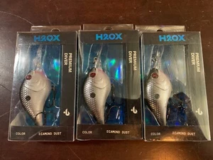 FISHING LURES 3/8oz Premium Diver 2" Diamond Dust Lot x3pks H2OX - Picture 1 of 3
