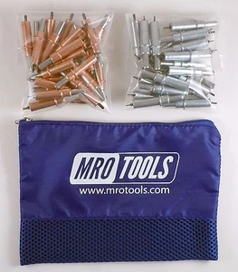 25 1/8 & 25 3/32 Zephyr Kwik-Lok Cleco Verschlüsse mit Tasche (KZ3S50-3) - Bild 1 von 6