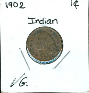 1902 INDIAN CENT  VG GRADE   99 CENTS SHIPPING * - Picture 1 of 2