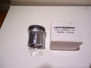 NEW FROM OLD STOCK CELESTRON 6 MM, 1 1/4" PLOSSL MODEL #93308 SEALED WITH BOX - Picture 1 of 7