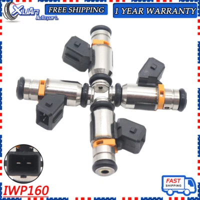 IWP160 Para Fiat Punto Grande Doblo Idea 500 1.2L 1.4L Juego de 4 Inyectores de Combustible Nuevos Foto 1 de 4
