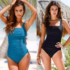 Monokini Traje de Baño Natación Bikini Traje de Baño Dama Talla Grande Control Abdomen Disfraz - Imagen 1 de 14