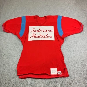 Vintage 1960s Wilson Sample Jersey Mens 40 60s Red Blue True Football #61 1968 - Picture 1 of 15