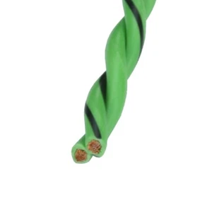 5 Meter Auto Lautsprecherkabel verdrillt 0,5 qmm Kupfer Kabel, Farbe grün - Bild 1 von 2