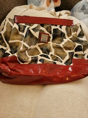 MICHE PRIMA MONEDERO GRANDE PIEL CONCHA ROJO ANIMAL PRINT IMITACIÓN CUERO 12 x15 BLP01 Foto 1 de 4