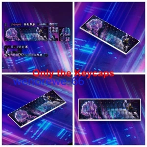 Edgerunners Lucyna 130 Side Carving PBT Dye-sub Keycaps for Cherry MX Keyboard - Picture 1 of 14