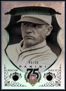 2014 Panini Hall of Fame Green Frame Red #29 Zack Wheat - NM-MT - Picture 1 of 2