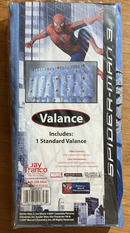 1 Marvel Spider-Man 3 стандартный балдахин оконная обработка 84 «X 15» - Изображение 1 из 3