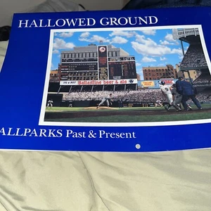 1995 HALLOWED GROUND 12-Month Calendar Baseball Past & Present - Picture 1 of 6
