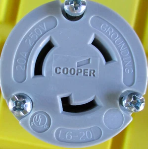 L6-20 20A 250V female connector unused - Picture 1 of 5