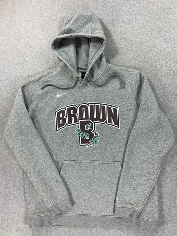 Brown Bears Nike Campus Black Label Hoodie Sweatshirt (Men's Large) Gray Cover