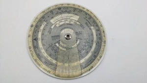 Jeppesen Sanderson Model CR-3 Circular Flight Computer with Case - Picture 1 of 7