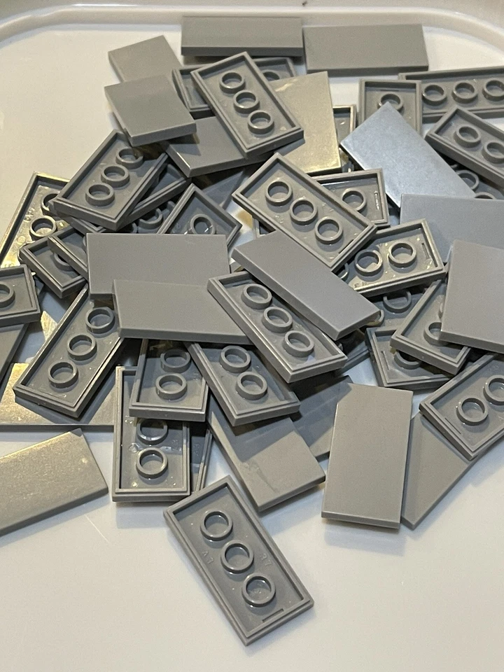 Light Bluish Gray 2x4 Tile X50 Lego Compatible Part #87079 - Image 1 of 1