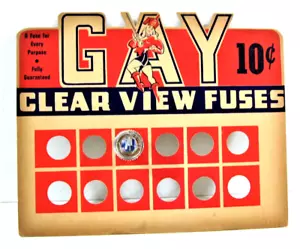 Carta vintage gay 12 trasparente negozio fusibili a visualizzazione completa Atlanta Ga vecchio stock - Foto 1 di 4