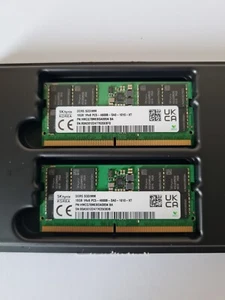 2x16GB SK Hynix DDR5 SO-DIMM PC5-4800B-SA0-1010-XT HMCG78MEBSA095N BA - Bild 1 von 1